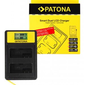 Smart Dual LCD USB Charger Canon LP-E8 550D 600D 650D 700D