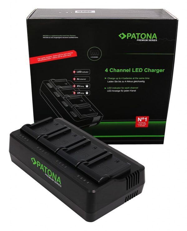 Premium 4-fold Charger NP-FZ100 Sony A7 III Alpha 7 A7 R III Alpha 9